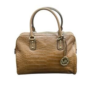 NWT Michael Kors Bag Women’s One Size Large Satchel “Mocha”Genuine Leather Honey